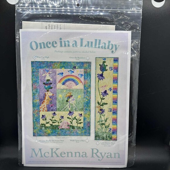 McKenna Ryan Block 1 “Way Up High” Applique Quilt Sewing Pattern Uncut FF - Picture 2 of 6